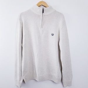 Chaps Mens Cream Sweater